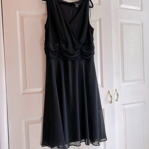 Women’s black sexy chiffon dress. Great condition size 18 w.  Vintage.